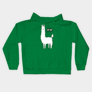 This Llama Don't Want Your Drama Kids Hoodie